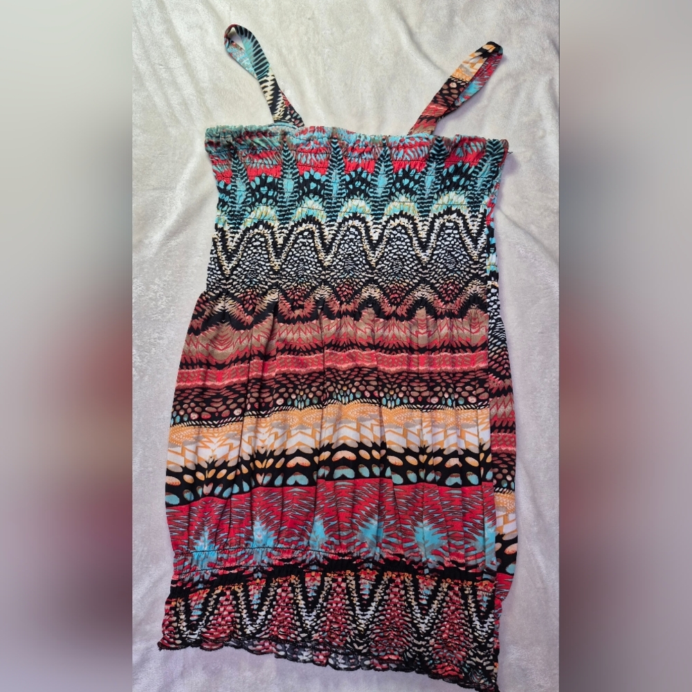 Multicolor Patterned Women's Top - Picture 1 of 3